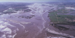 1980 flood of the Tijuana Estuary. Image courtesy of Salt Marsh Secrets