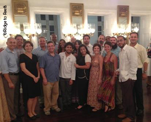 Celebrating with a contingency from Puerto Rico at reception at the Interagency US Coral Reef Taskforce