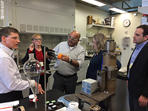 LIFT program participants tour lab facilites at PNNL where a collaborative LIFT project is being conducted