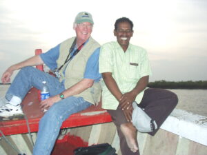 Robin Lewis and colleague in Indonesia